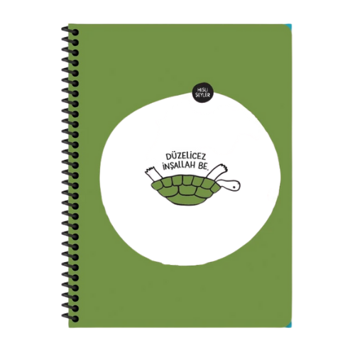 HİSLİ ŞEYLER 18,5X25 80 YP ÇİZ. DEFTER (YEŞİL)