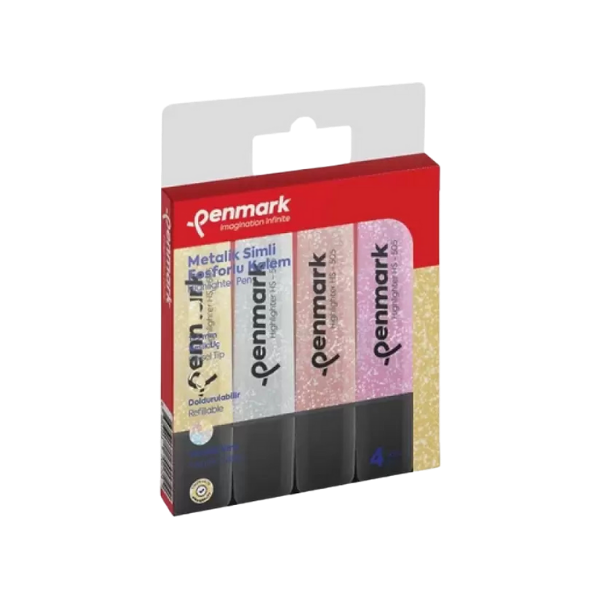 PENMARK FOS.KALEM METALİK SİMLİ 4'LÜ